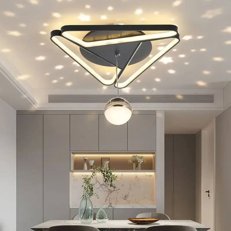 Modern LED Sky Projection Ceiling Chandeliers Originality Living Dining Room Pendent Lamp Home Decor Hanging Light Luster