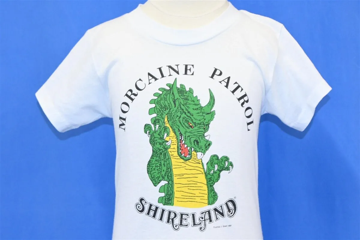 

Футболка 90-х годов Morcaine Patrol Shireland Amusement Park IL, молодежная маленькая футболка