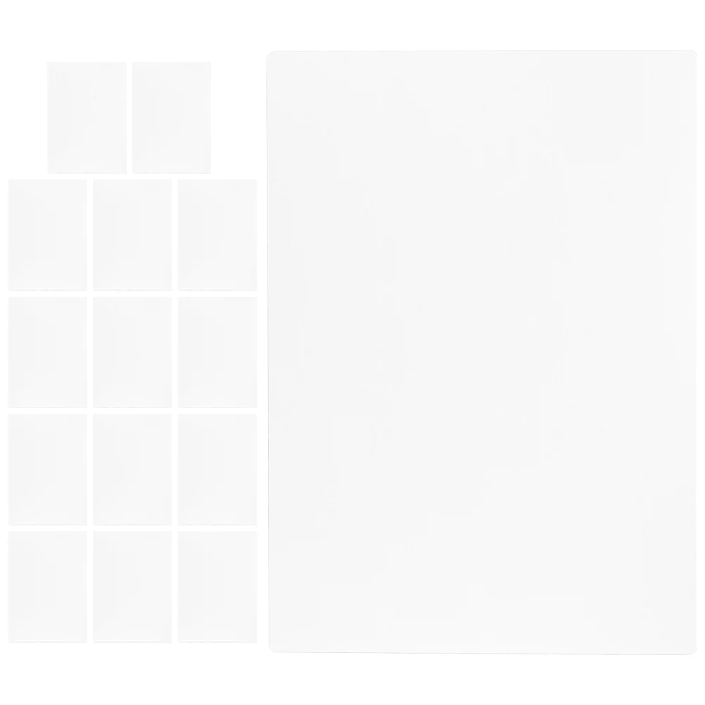 

15pcs Plastic Writing Board Clear Desk Transparent Desk Clear Drawing Pad Pad Plastic Sheet For Writing 11.67X8.25\