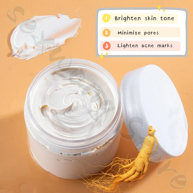 300g Large Capacity Upgraded Ginseng Pearl Cream Moisturizing, Brightening and Improving Skin Dullness