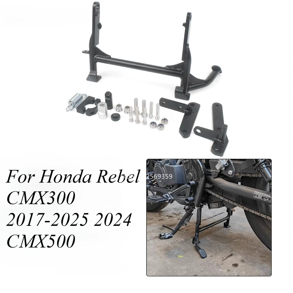 

Motorcycle Center Stand Kickstand Parking Fit For Honda Rebel CMX300 2017-2025 2024 CMX500