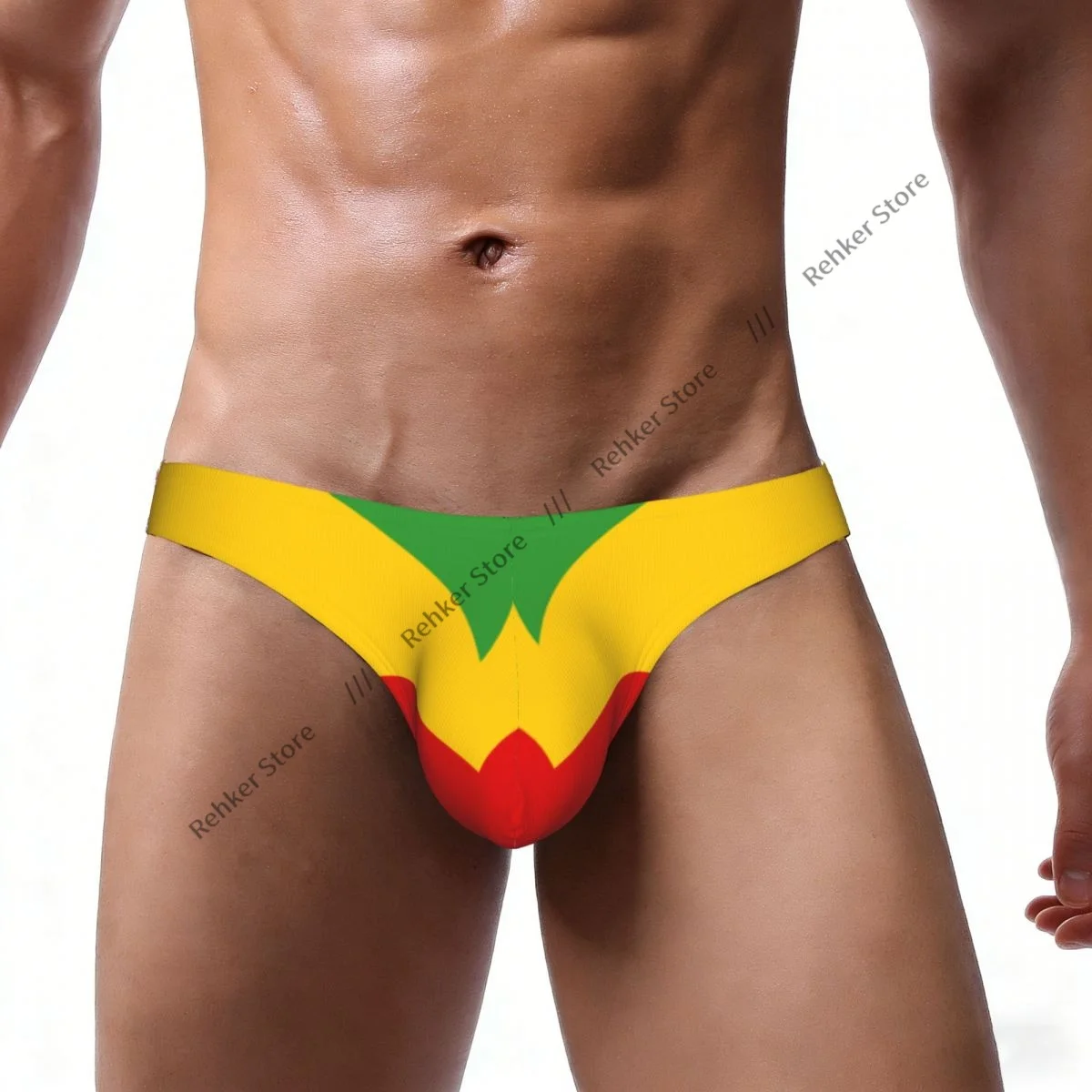 Anglo Jamaican Flag Men's Briefs Sexy Underpants Bikini Underwear Men Panties