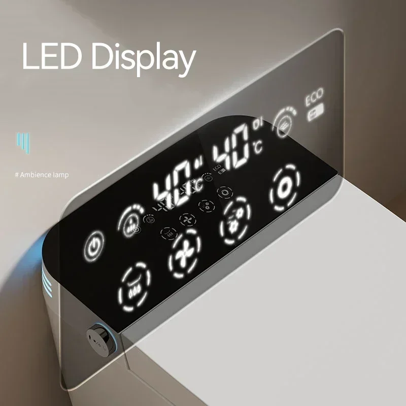 Smart Toilet, Automatic Intelligent WC Mode Bidet, S Trap, Modern Sanitary Ware, Auto Open Flush, with Remote