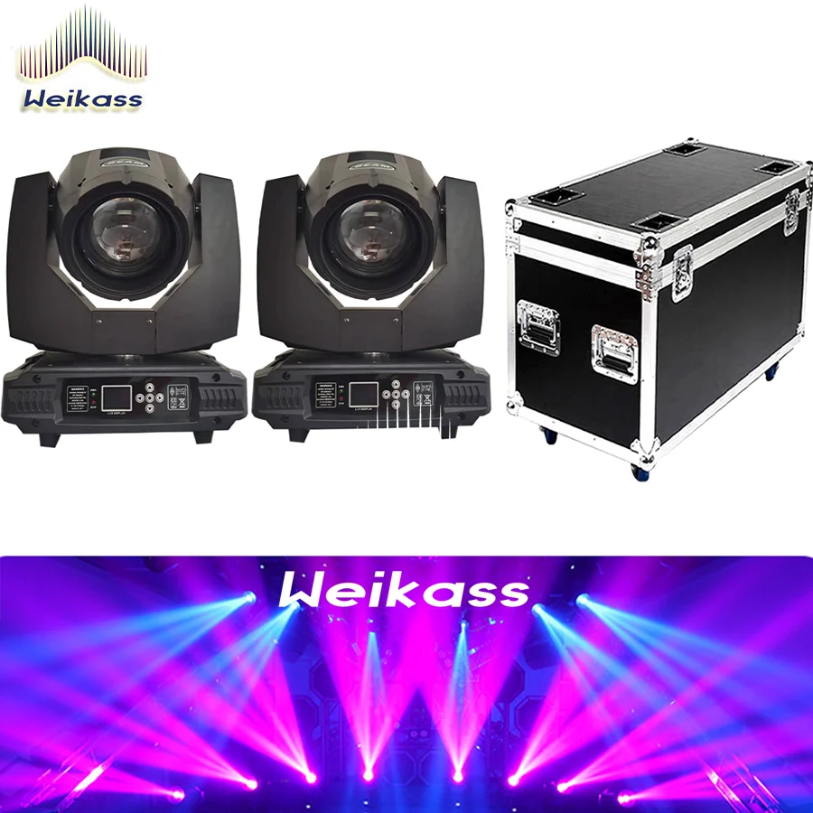 

Weikass Beam 7R 230W Moving Head Stage Light Dmx Sharpy Rainbow Dj Bar Party Disco Wedding Light(2lights+1Flycase)