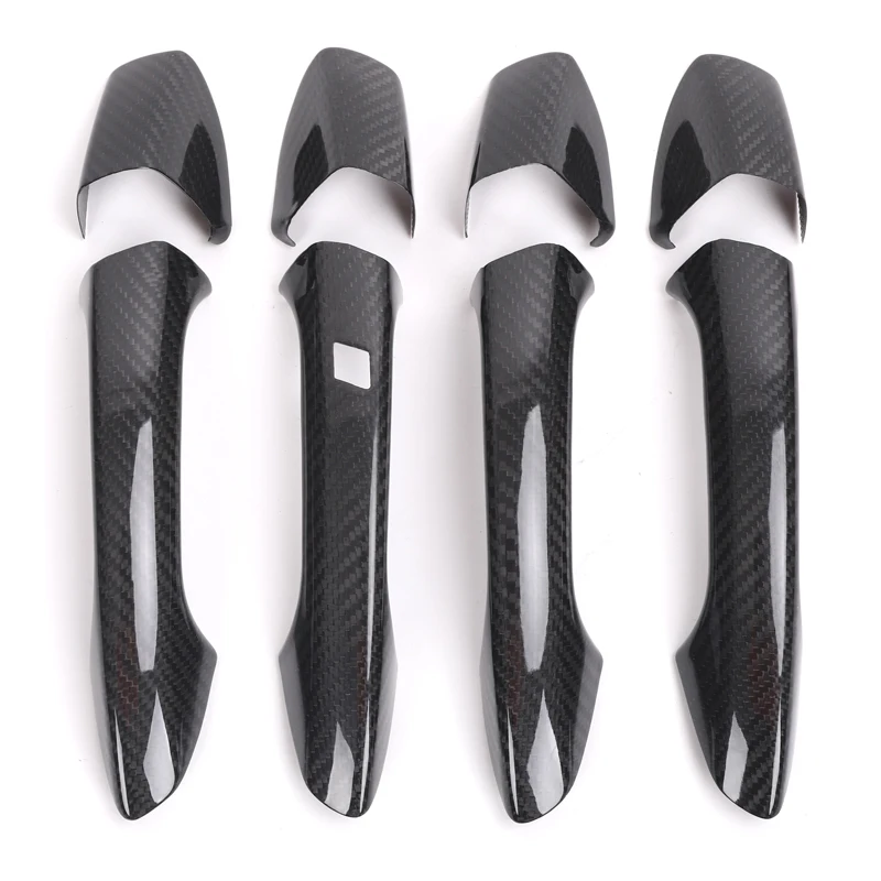 W204 Carbon Fiber Door Handle Cover Trim For Mercedes Benz W204 C Class C200 C250 C63 2009 2010 2011 2012 2013 2014