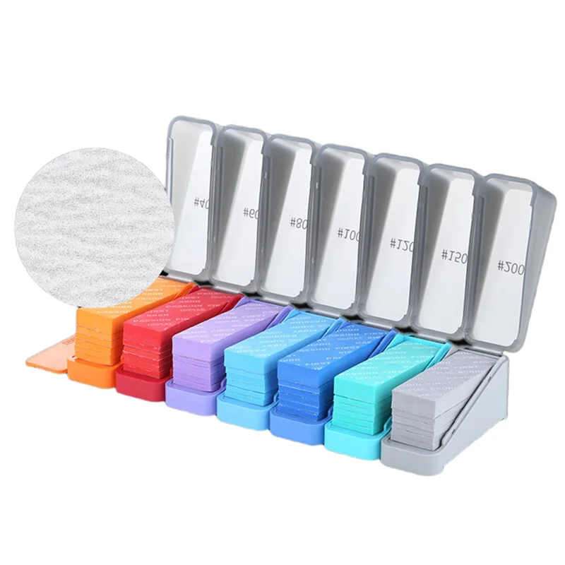 A76X-XSS-S01 Power Spons Schuurpapier Set Opbergdoos 3Mm 10Mm Soft Fit Comfortabel Gevoel Voor Gebogen Oppervlakken Slijpen