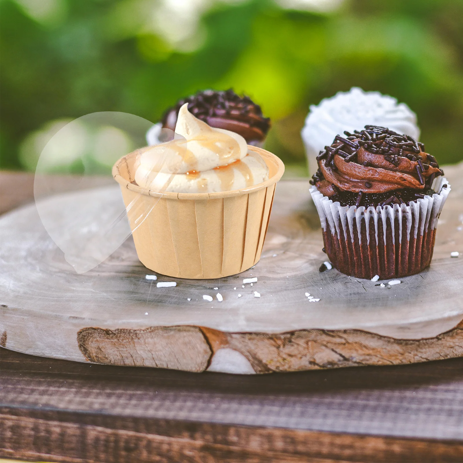 50Pcs Cake Box Container Paper Cupcake Liners Perfect for Baking Muffins Cupcakes Wedding Birthday Party Baking Cups Paper Cases