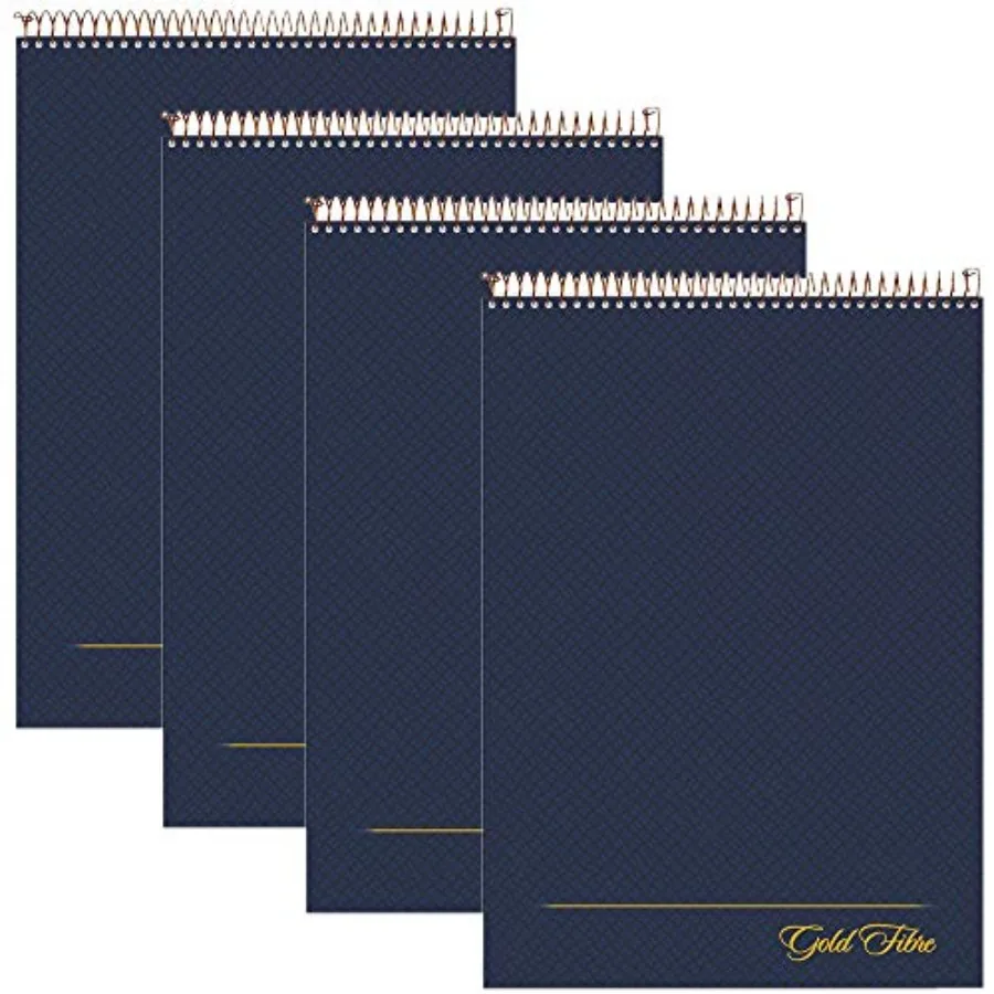 

AMPAD Gold Fibre Project Planner Top-Wire Bound 8-1/2" x 11-3/4" Project Rule Navy Cover 70 Sheets 20-815 (4)