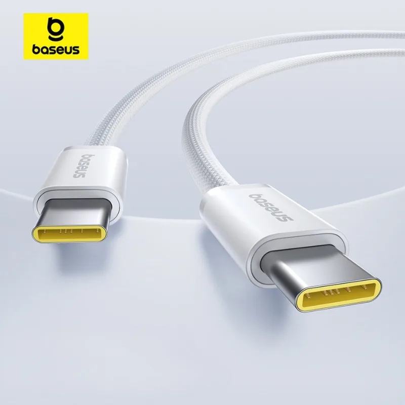 Baseus 100W USB C Cable For iPhone 16 15 Plus Pro Max Type C Cable For Macbook Pro ipad PD Fast Charger Cord Type-C Cable