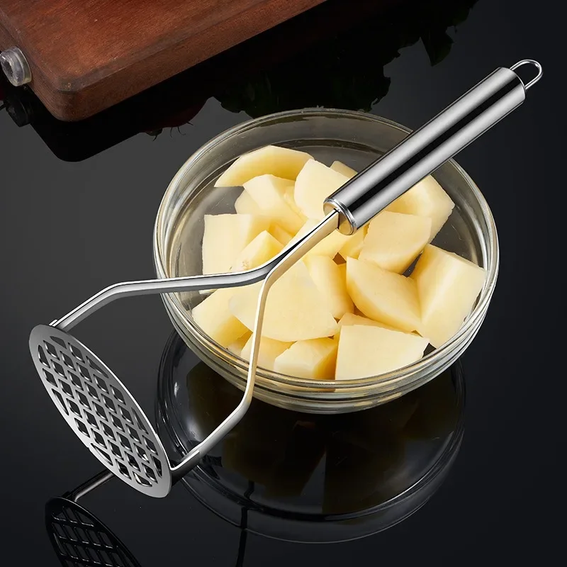 Kitchen Gadget Creative Mud Press Masher Puree Juice Maker Stainless Steel Potatoes Crusher Pusher Fruit Tools Cocina Cozinha