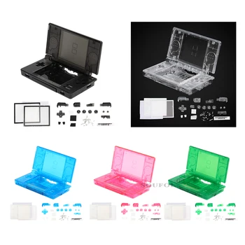 Nouveau Kit de coque de boîtier de remplacement de pièces de réparation complètes transparentes pour Nintendo DS Lite NDSL