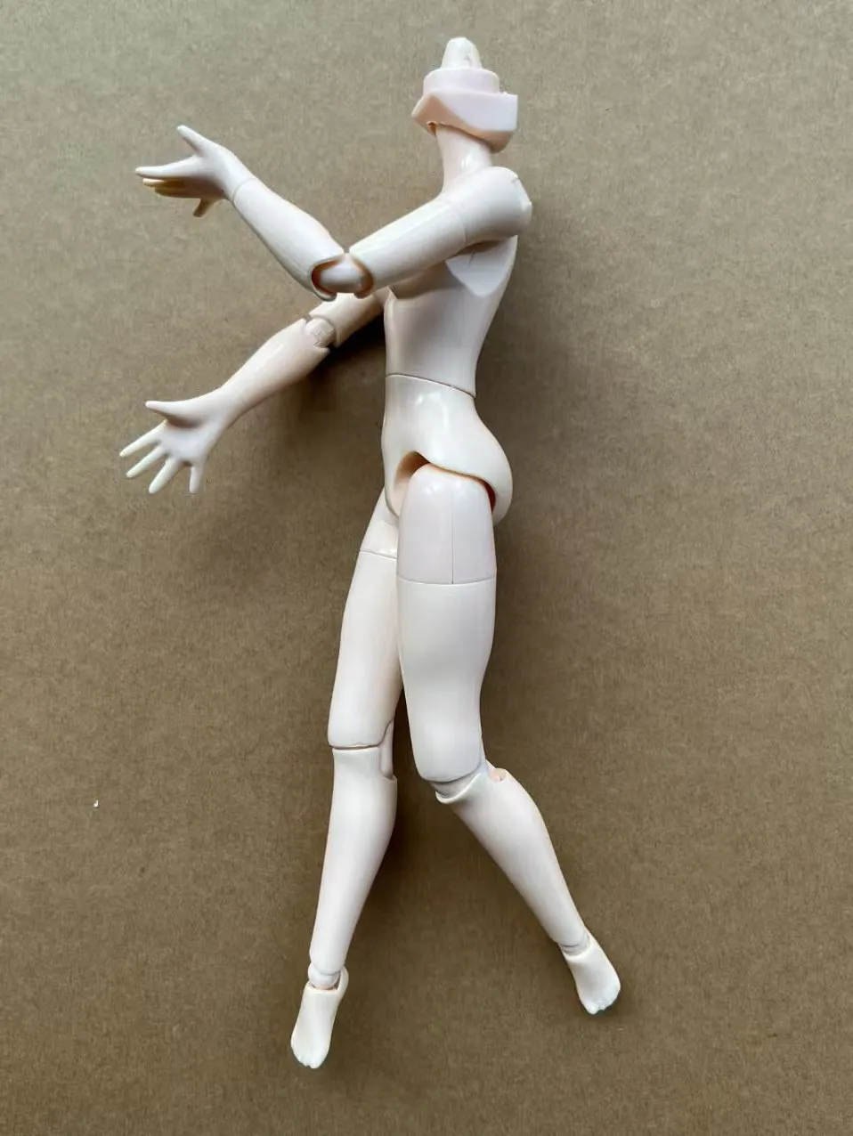 1/6 Doll Body Multi-Joint Movable Body Figure Toys White Beige Brown Skin Doll Parts Collectible Action Figure Toy
