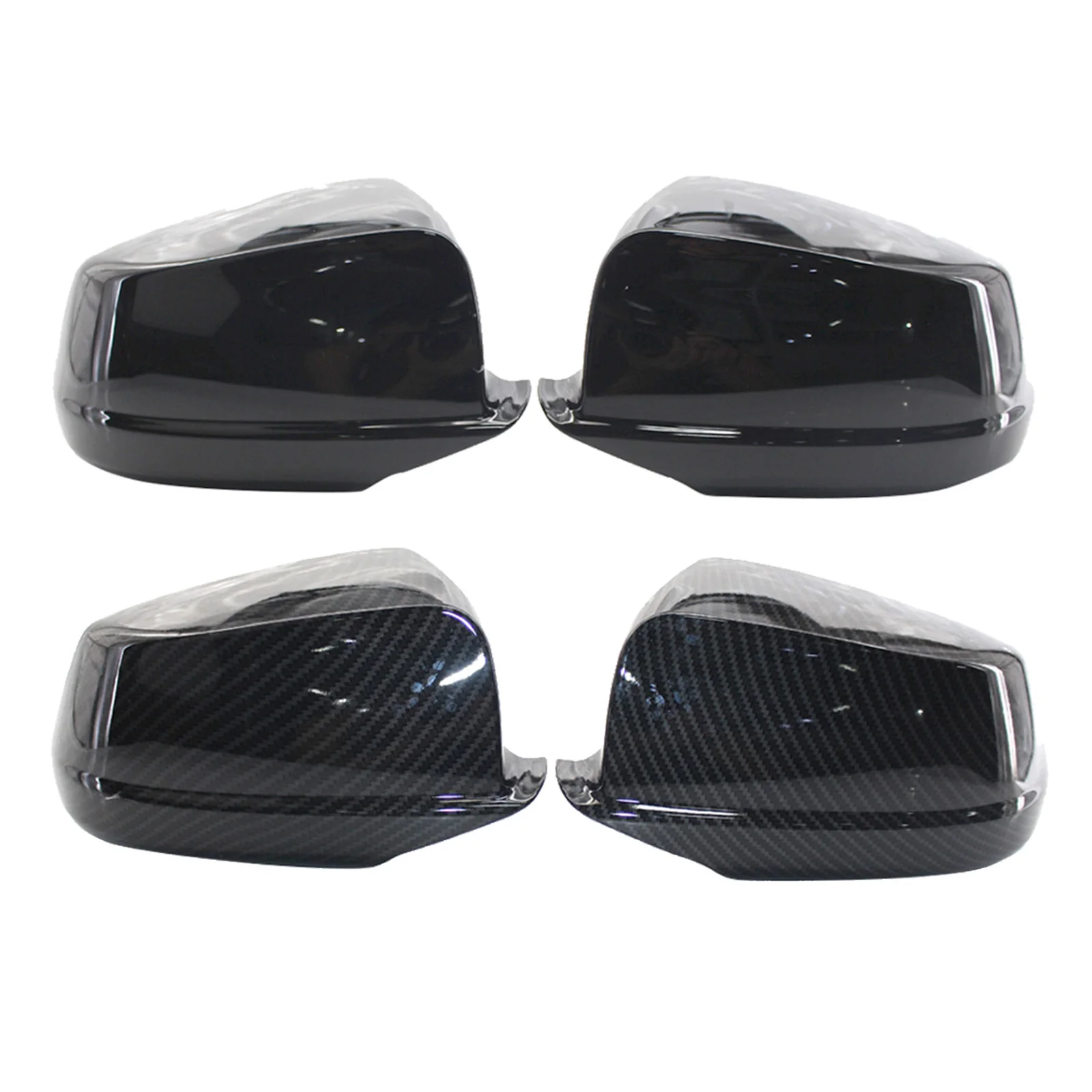 

2pcs Rearview Wing Mirror Trim Black Replace Style for BMW 5Series F10