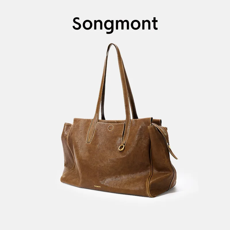 

Портфель Songmont Tracing Collection, дорожная сумка для ноутбука из натуральной кожи для работы и поездок на работу