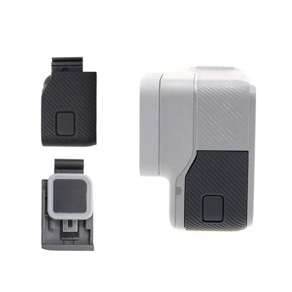 Replacement Side Door Cover For Gopro HERO 5/6/7 Dust-proof And Waterproof USB Port Cover Repair Part Camera Accessories Black