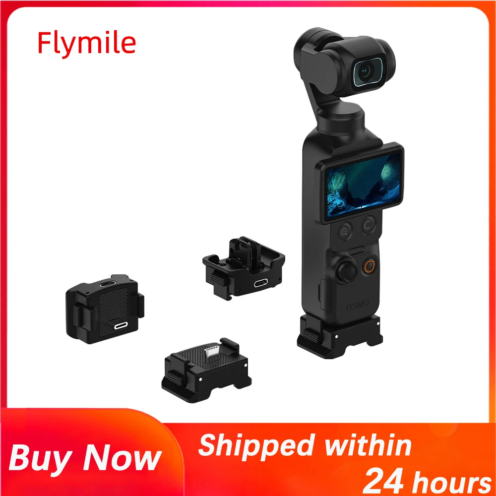 �y�Z�[�����zFlymile �[�d���@�\�N�C�b�N�����[�X�}�E���g�ADJI Osmo Pocket 3/4 �A�N�Z�T���[�p�A�|�[�^�u���u���b�N�X�^���h�A�[�d�x�[�X