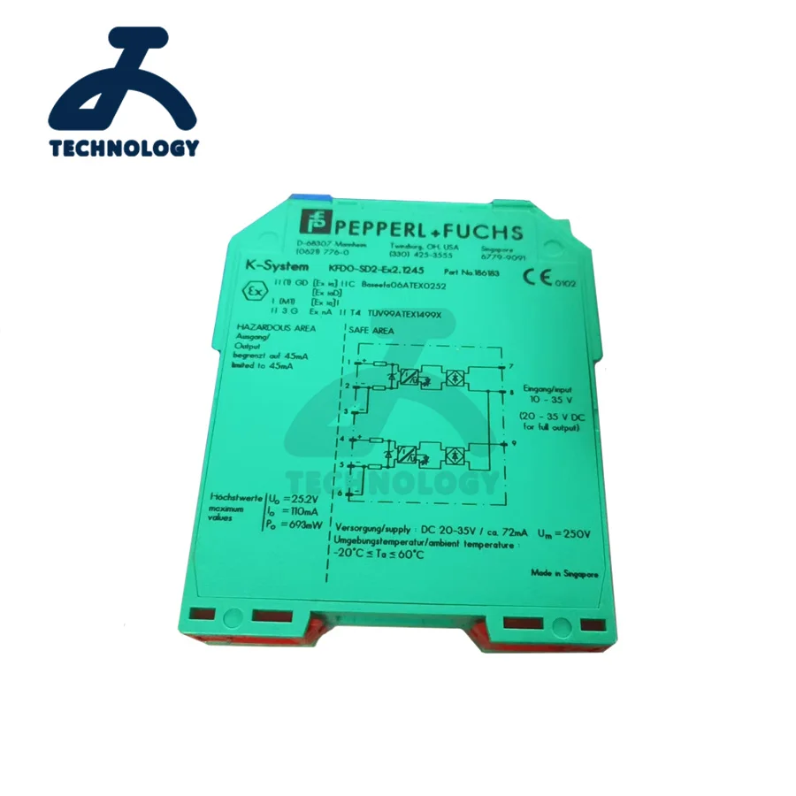 Safety Barrier PEPPERL+FUCHS KCD2-SCD-EX1 KCD2-STC-1 KCD2-SCD-1 KCD2-STC-EX1.2O KCD2-SOT-EX1.LB KCD2-SOT-EX2 KFU8-DWB-EX.1D