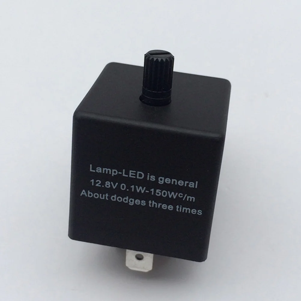 Led Flasher Relay 3 Pin Adjustable Frequency Car Vehicle Light Lamp Black High Sensitive Auto Turning Signal Device Car