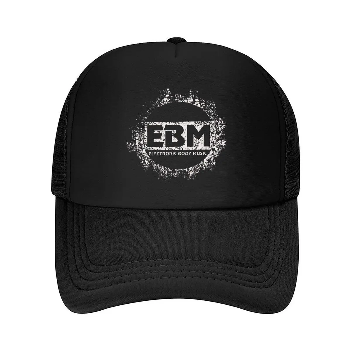 EBM Electronic Body Music Grunge Logo Design Mesh Baseball Cap For Womens Unisex Female Beach Dad Hat Hip Hop