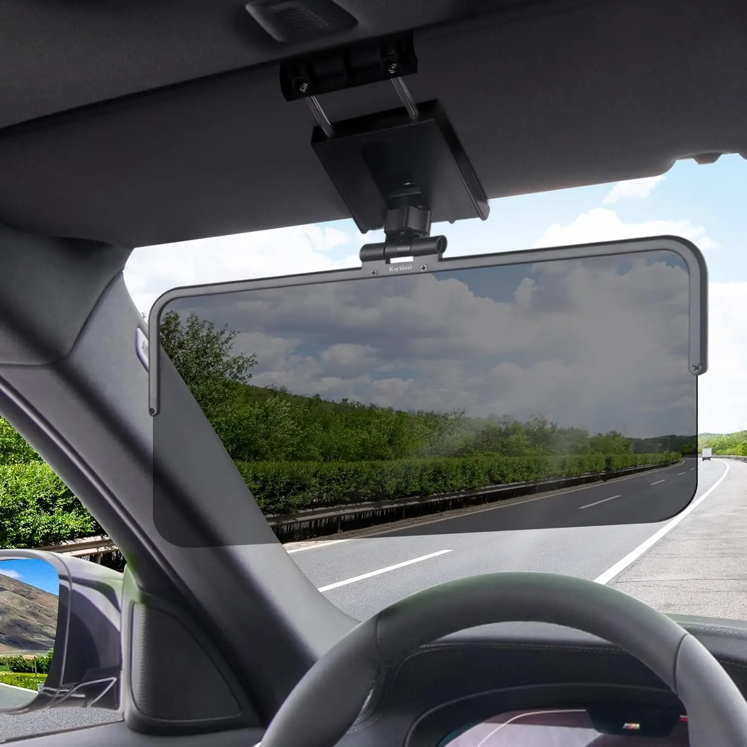 

Sun Visor for Car, Polarized Car Visor Extender Sun Blocker with a 360° Rotation Head, Protects from Sun Glare, Snow Blindness &