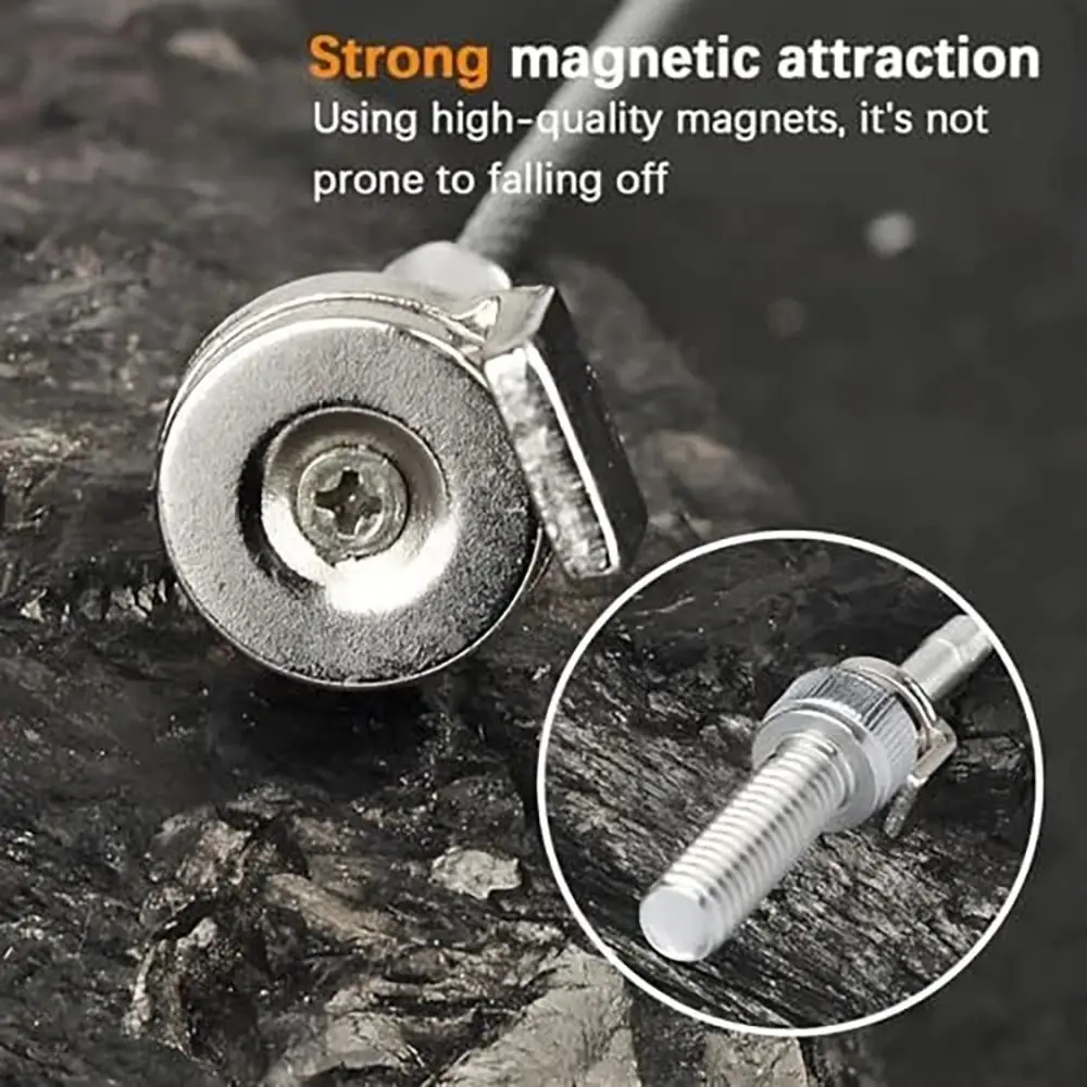 Strong Magnetic Magnetic Oil Drain Plug Remover 14 Inch Anti Scald Anti Scald Tool Universal Flexible Flexible Pick Up Wrench