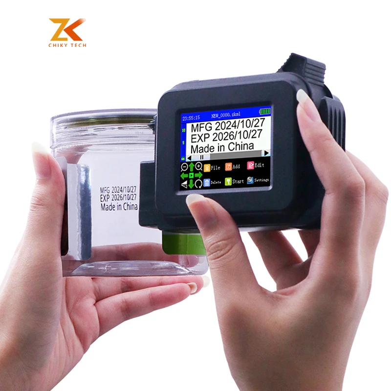 

12.7mm Expiry Date Code Handheld Waterproof Bottle Mini Thermal High Resolution Inkjet Printer