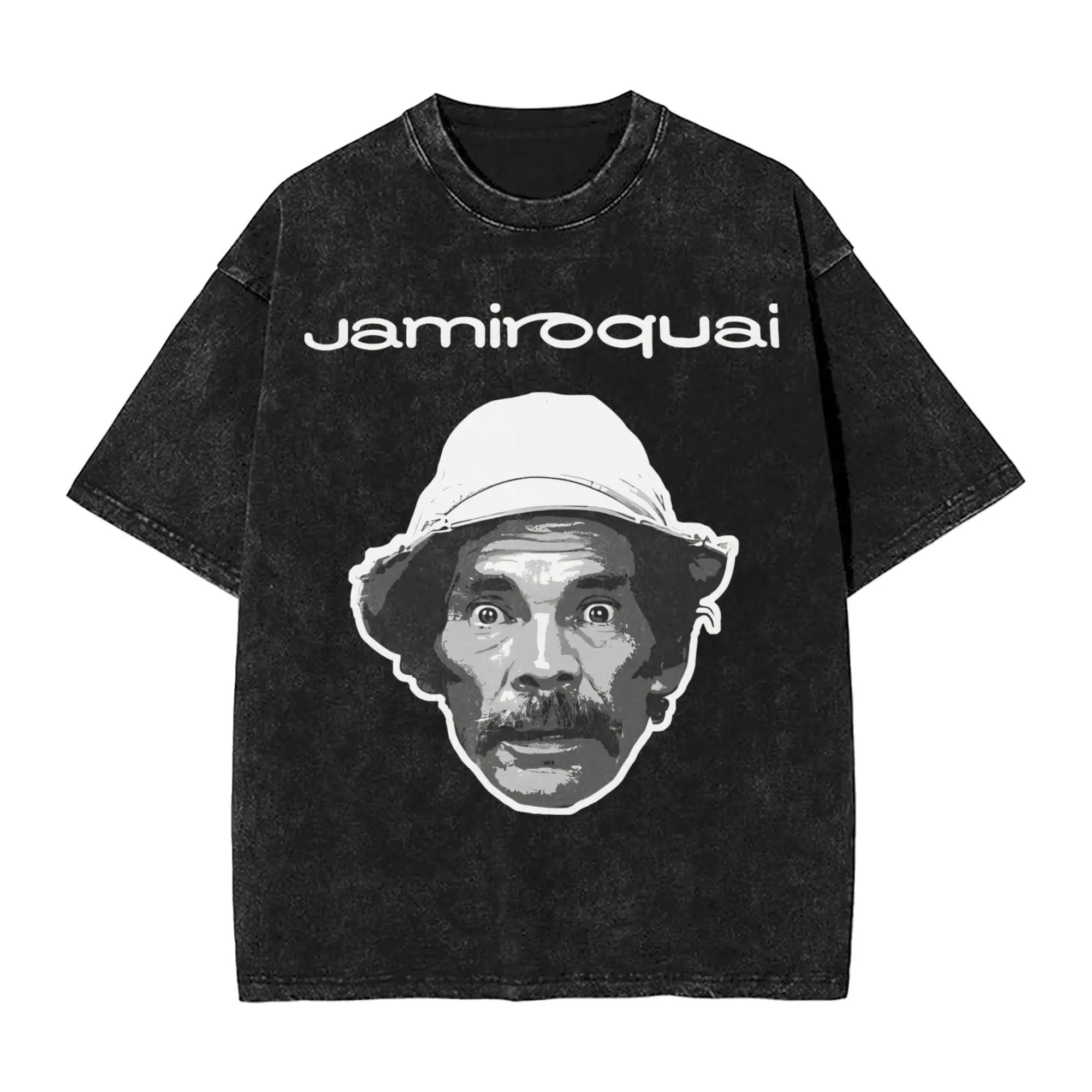 

Футболка Jamiroquais в стиле хип-хоп, потертые футболки в стиле Харадзюку с короткими рукавами, крутые мужские и женские уличные футболки с принтом