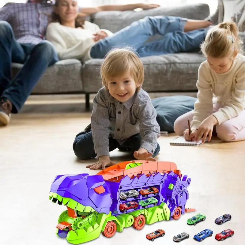 Dinosaur Transport Truck Dinosaur Car Carrier Truck Toy Dinosaur Carrier Truck For Creative Playset Goodie Bag Stuffers Kids Pri