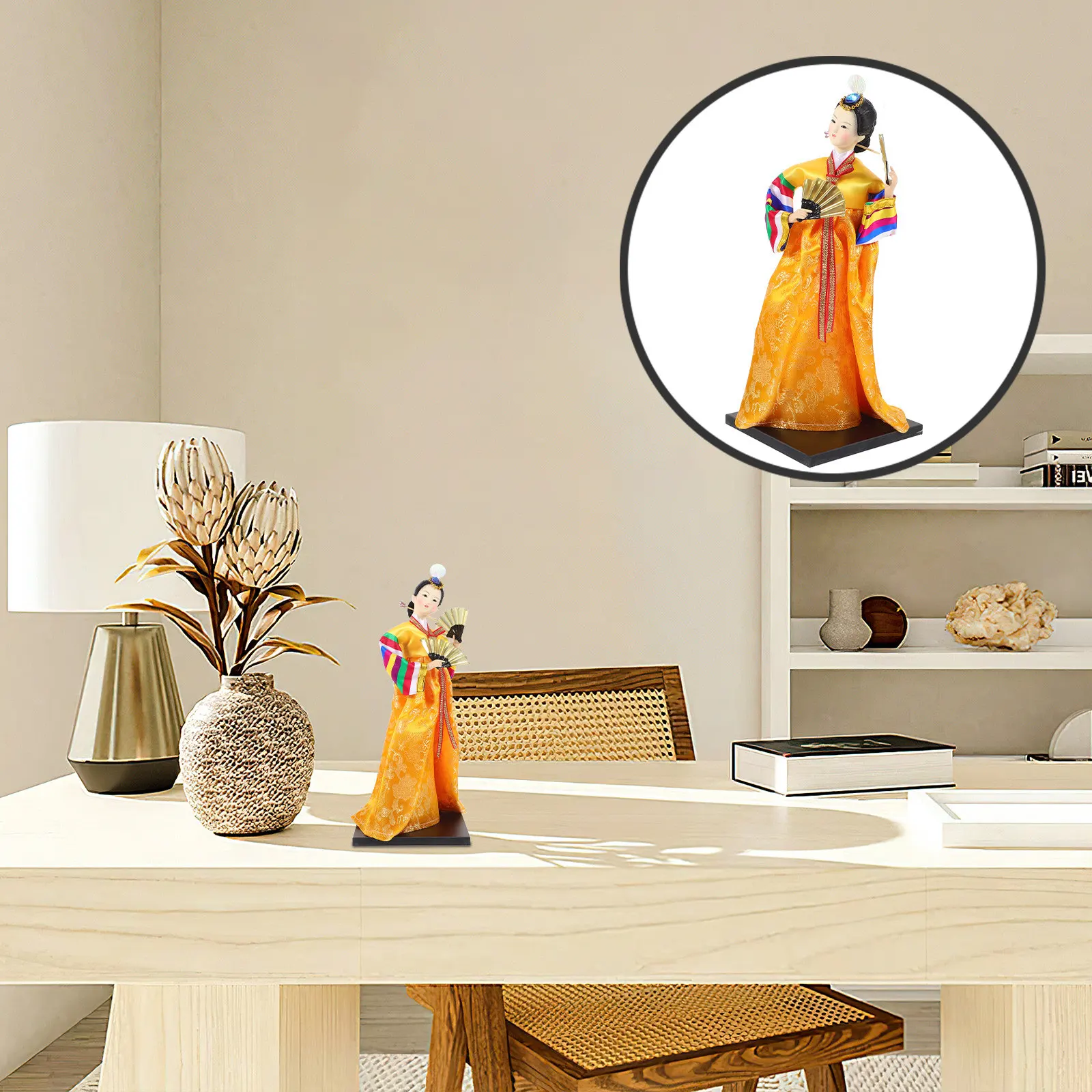 

Exquisite Handcrafted Traditional Korean Decoration Elegant Desktop Home Interior Accent Korean Style Cultural Art Piece