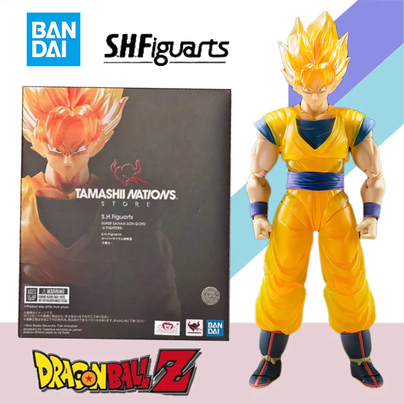 

In Stock Genuine Bandai S.H.Figuarts SHF Dragon Ball Series Super Saiyan Son Goku -Z Fighter-Action Figure Collection Gift Kids