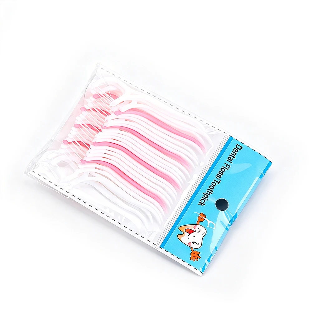 Dental Floss Picks 25pcs Portable Oral Care Tooth Cleaning Stick Disposable Interdental Flosser Hygiene Travel Tools