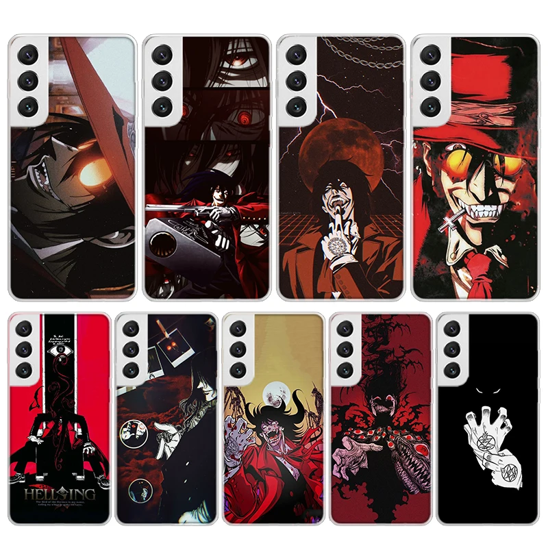 Alucard Hellsing Anime Silicon Phone Case For Samsung Galaxy S23 S24 S25 Ultra S21 Plus S20 FE S22 S10 + S10E Cover Funda