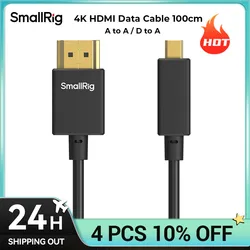 SmallRig Ultra-Slim Kabel do transmisji danych HDMI 4K (D do A) (100 cm) 4795