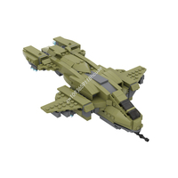 432PCS Space Series HaloS UNSC Pelican GAMES Model Moc Building Blocks Stacking Bricks Creative Educational Toys Kid Gift Diy