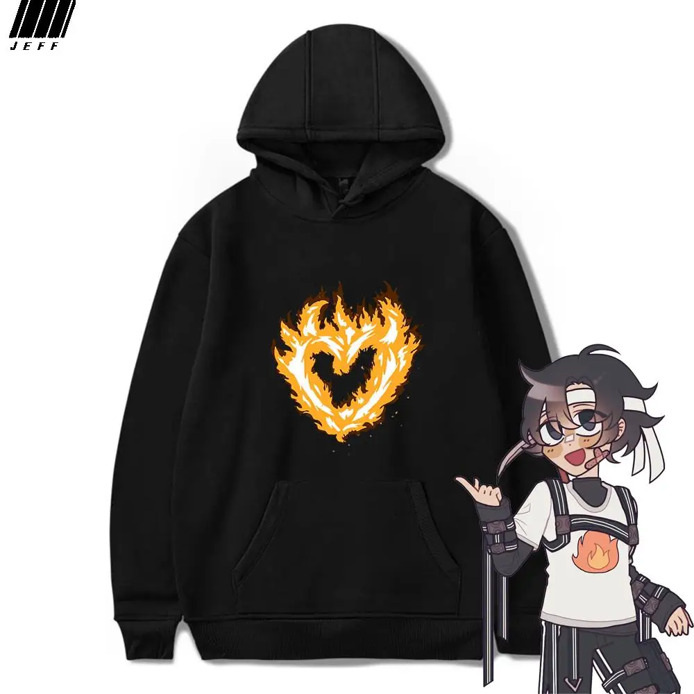 

SAPNAP 4 Million Flame Heart Pullover Hoodie Men/Women Harajuku Style Hip-hop Sweatshirt Spring Autumn SAPNAP Clothes Kids Tops