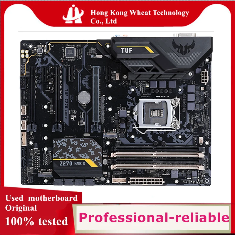 Used Z270 TUF Z270 MARK 2 motherboard original For Intel LGA 1151 LGA1151 DDR4 64GB USB2.0 USB3.0 SATA3 Desktop Mainboard