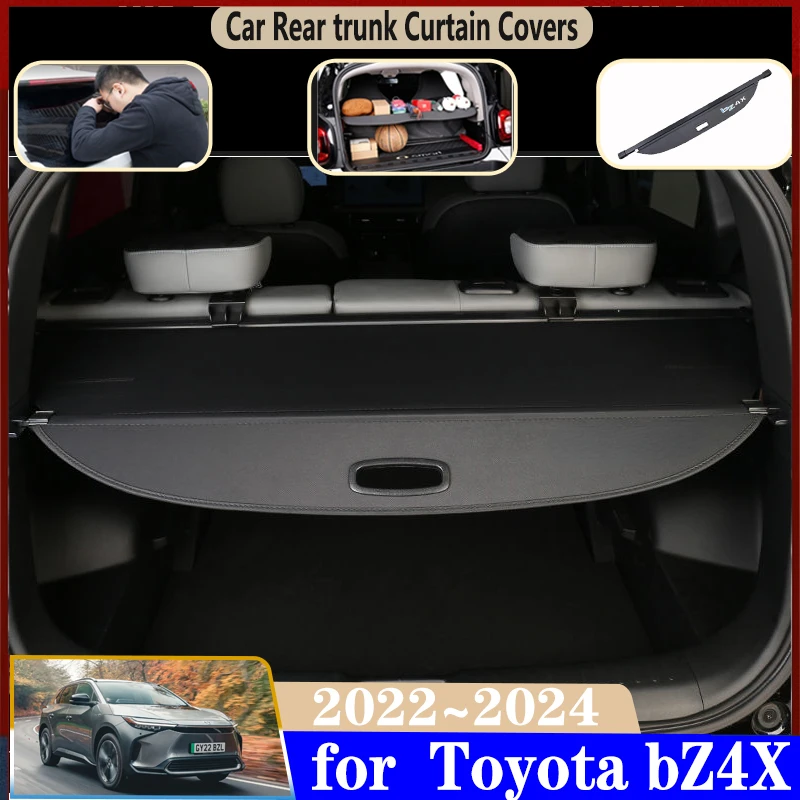 

Для Toyota bZ4X Subaru Solterra 2022 2023 2024 предназначенный для автомобиля материал крышки багажника занавеска задний выдвижной пространство автомобильные аксессуары