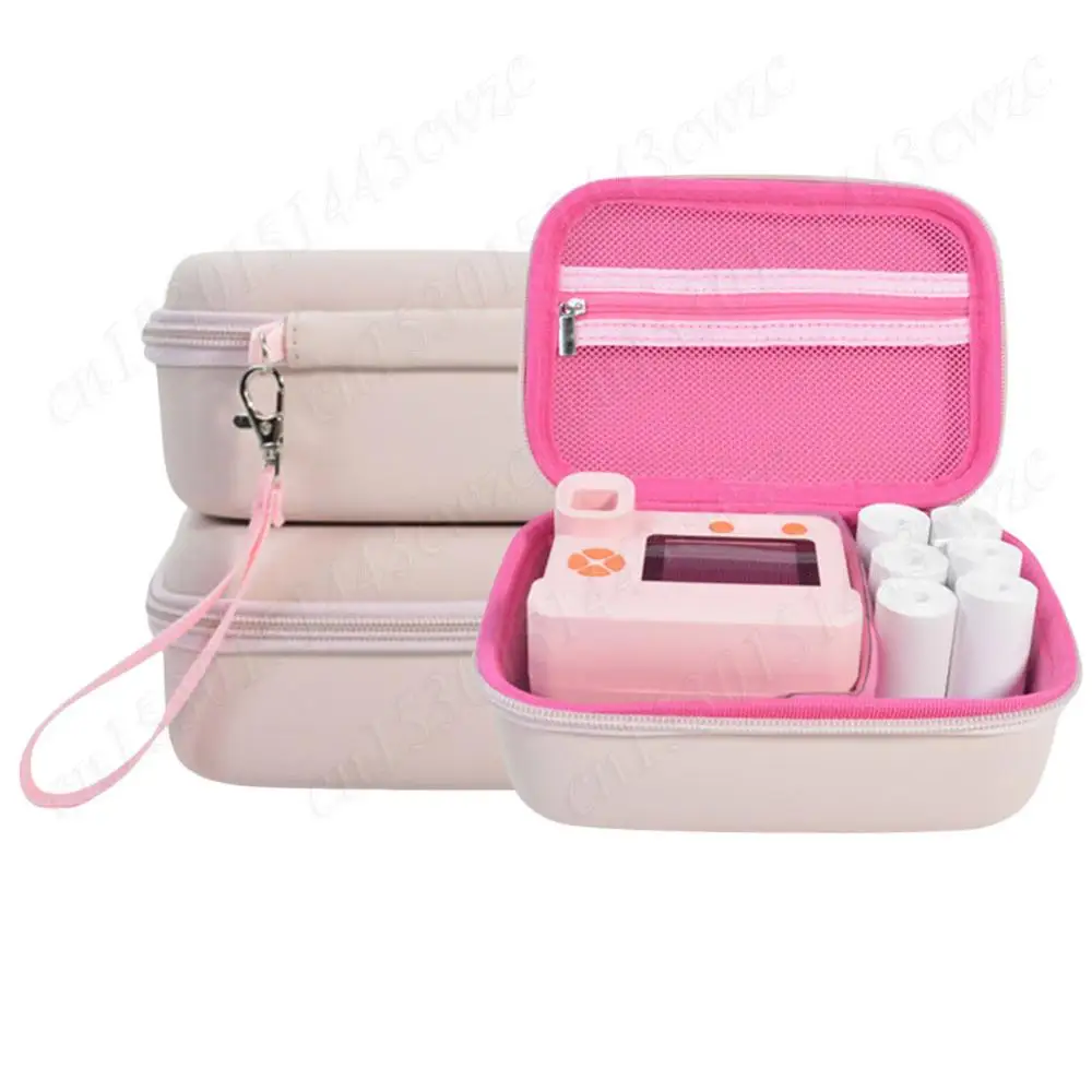 

EVA Hard Carrying Case with Lanyard Toddler Instant Cameras Holder Kid Camcorder Storage Box for Kids Digital Camera & Print Cam