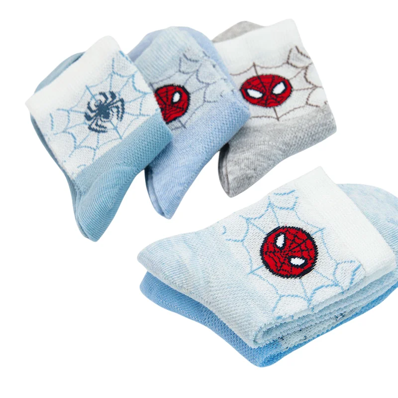 Marvel anime fashion children's Spider-Man peripheral socks thin section personality creative comfortable mid-tube cotton socks