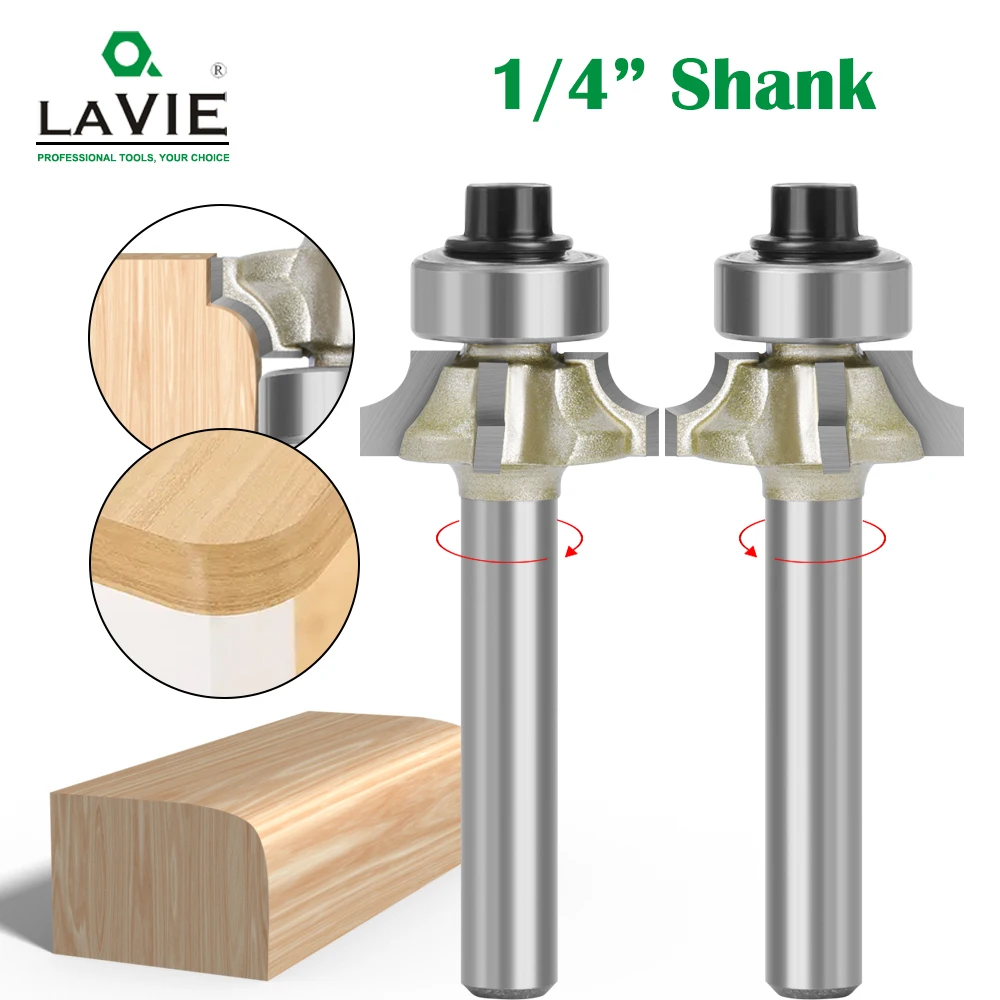 Lavie 1pc mm Haste z4 Canto Redondo Roteador Bit r1 r2 r3 Moinho Cortador Clássico Guarnição Afiação Carpintaria