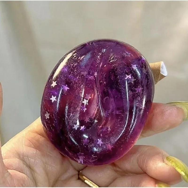 타바 컬러풀 스퀴시 스타 스트레스 볼 감각 장난감 느린 상승 불안 완화용 스퀴즈 릴렉스 선물 성인 및 어린이용