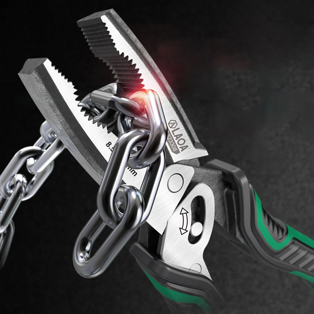 LAOA Wire Strippers 8.5inch Wire Stripper Tool Cable Cutters Double Labor-Saving for Copper/Steel Wire LA323308