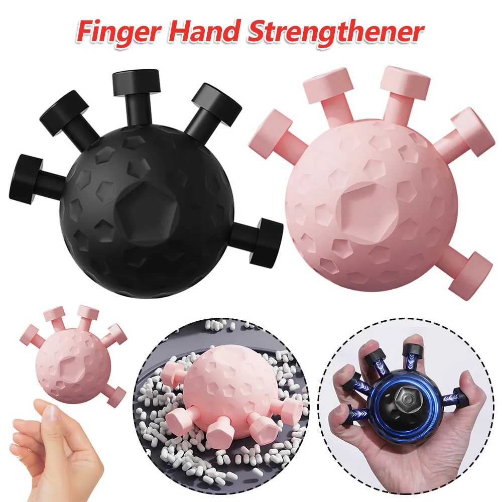 Hand Ball Gripper Exerciser Ergonomic Finger Strength Trainer Anti Slip Finger Exerciser Ball for Finger Hand Forearm