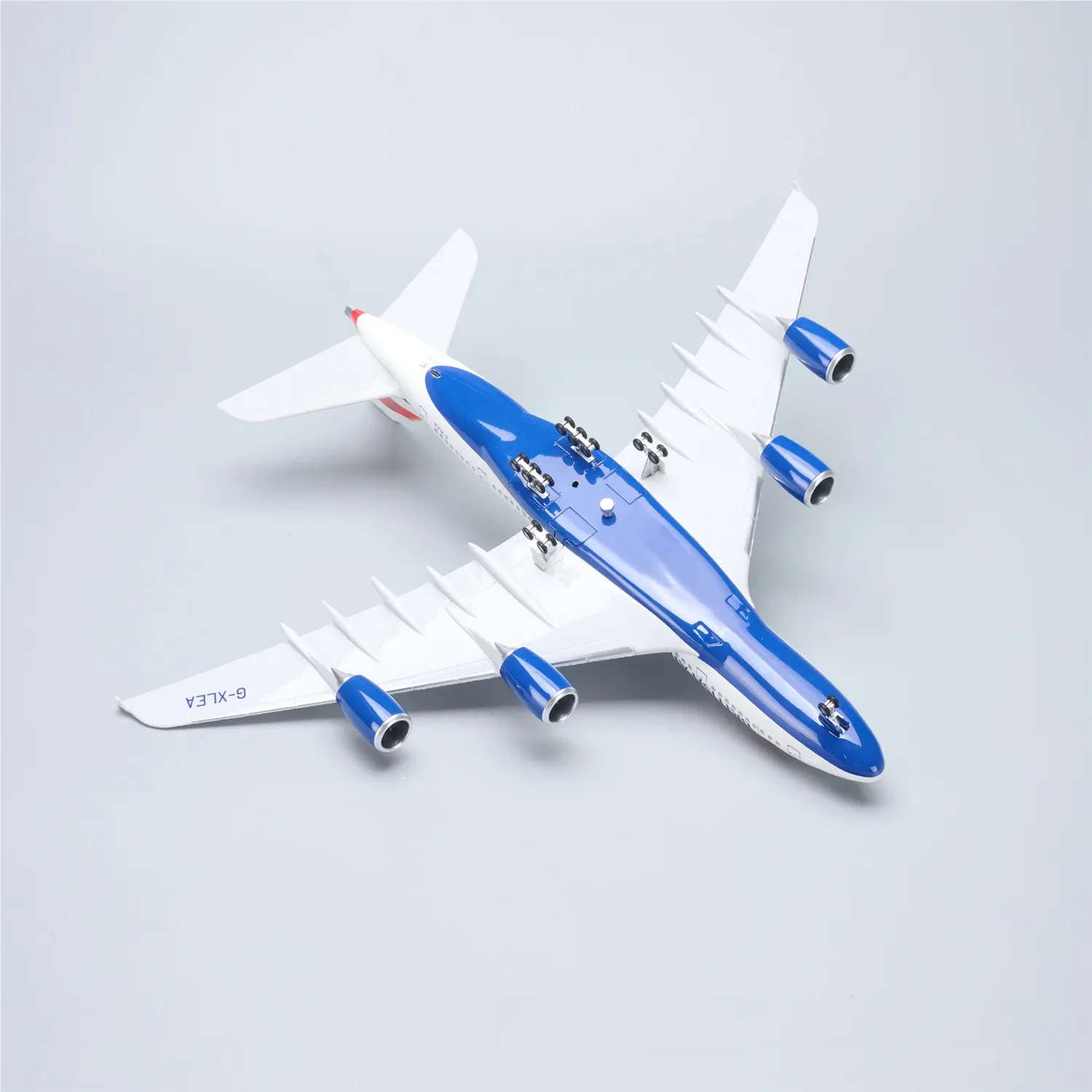 A380 British Plane Model Cabin Door Openable 1/160 Scale Aircraft Resin With Wheels Landing Gear For Collections Display Or Gift