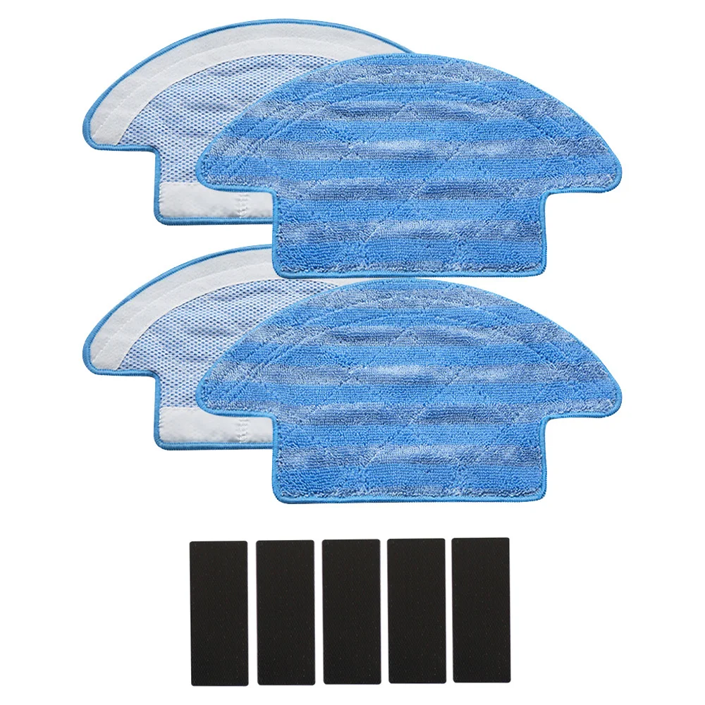 4pcs Replacements Mop Rags Magic Tape For Chuwi ilife V55 Pro Robot Vacuum Cleaner Mopping Pads Cloths Spare Parts Accessories