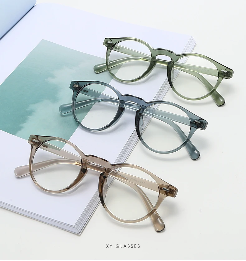 Retro-Klassiker im neuen Stil TR90-Brille mit rundem Rahmen – Must-Have-Streetwear-Accessoire für trendige Männer und Frauen – Detail 1