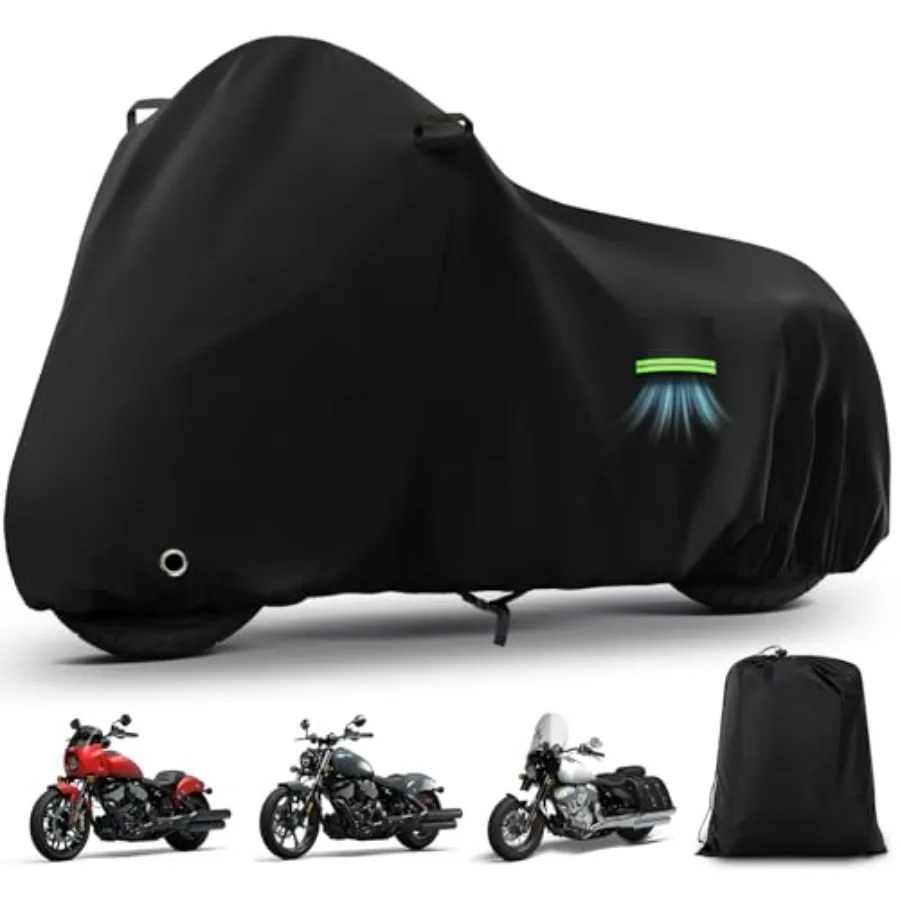 

Водонепроницаемый чехол для мотоцикла Indian Chief Dark Horse/Chief Bobber/Super Chief Limited, сверхпрочный, для использования на улице, защита от солнца, УФ-излучения, дождя, пыли и атмосферных воздействий