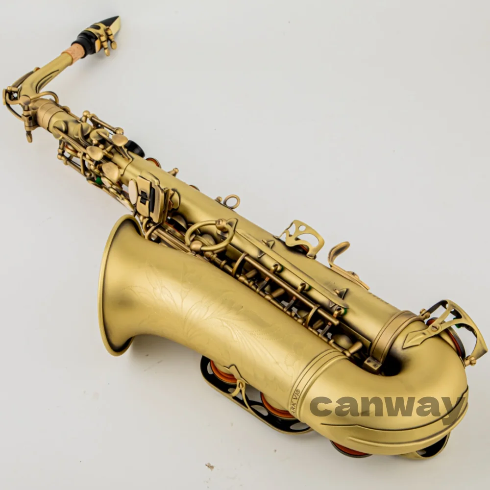 Best Quality France Brand Mark VI Model musical instrument saxophone E flat alto saxophone Mark VIAntique copper Sax Alto Mouthp