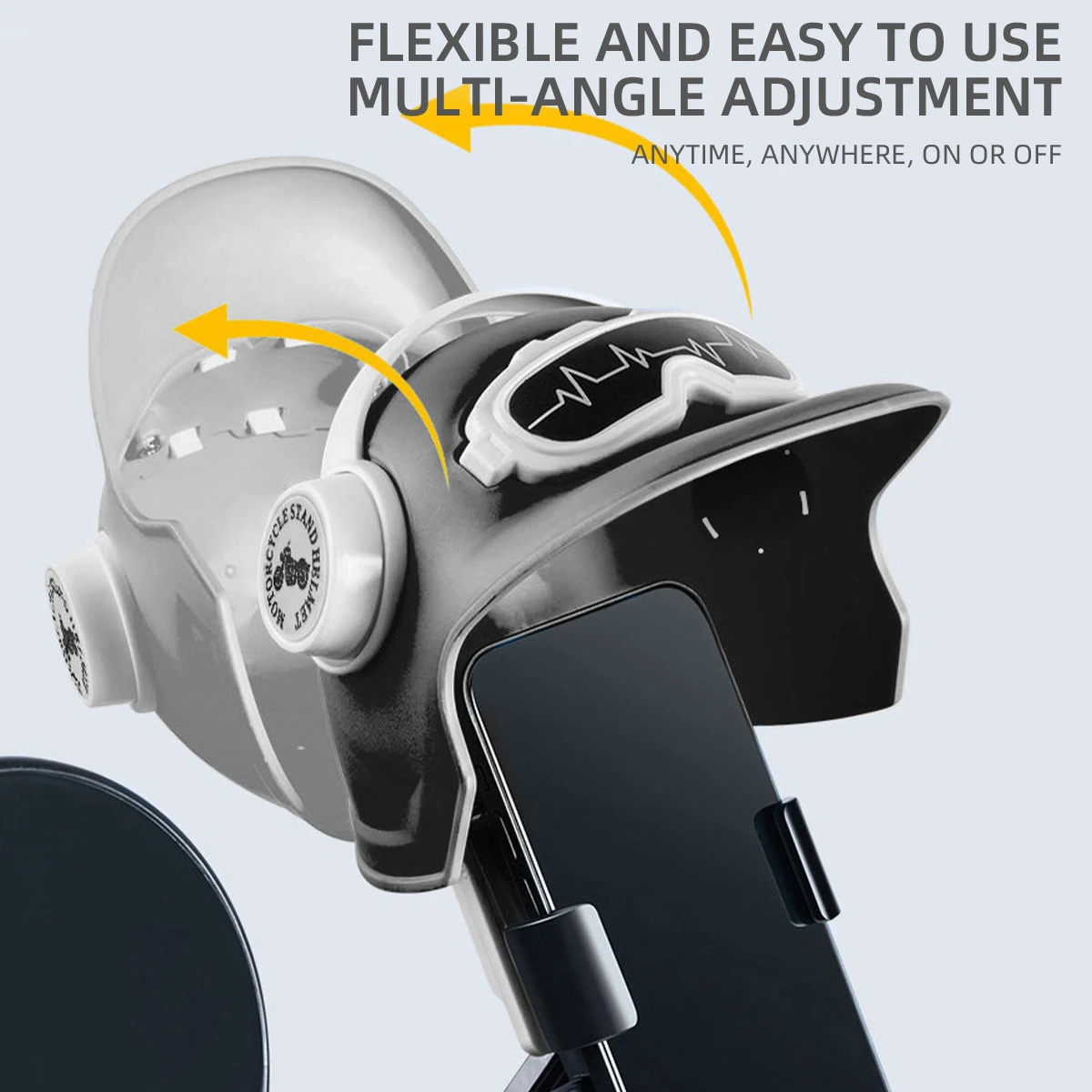 Motorcycle Phone Holder Sunshade Sun Visor Helmet Shaped Waterproof Mobile Phone Holder For Car Navigation Bike Scooter