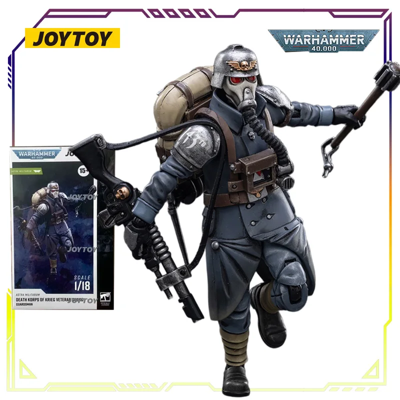 JOYTOY Original Warhammer 40K Series Imperial Mortal Army Veteran Squad Anime Action Figure Model Toys Model Gifts for Boys